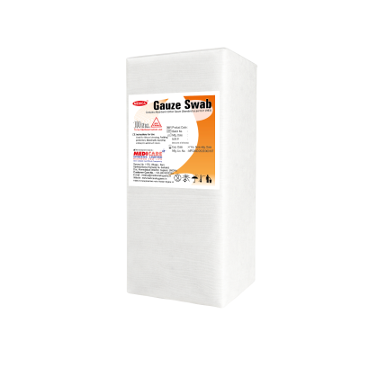 unsterile gauze swab