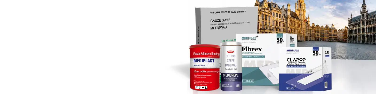 Medical dressing manufacturer and supplier for Belgium