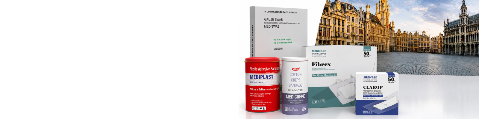 Medical dressing manufacturer and supplier for Belgium