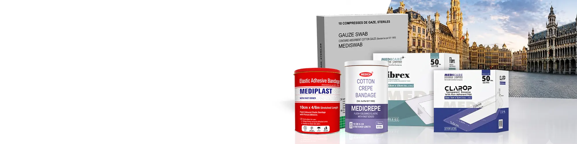 Medical dressing manufacturer and supplier for Belgium