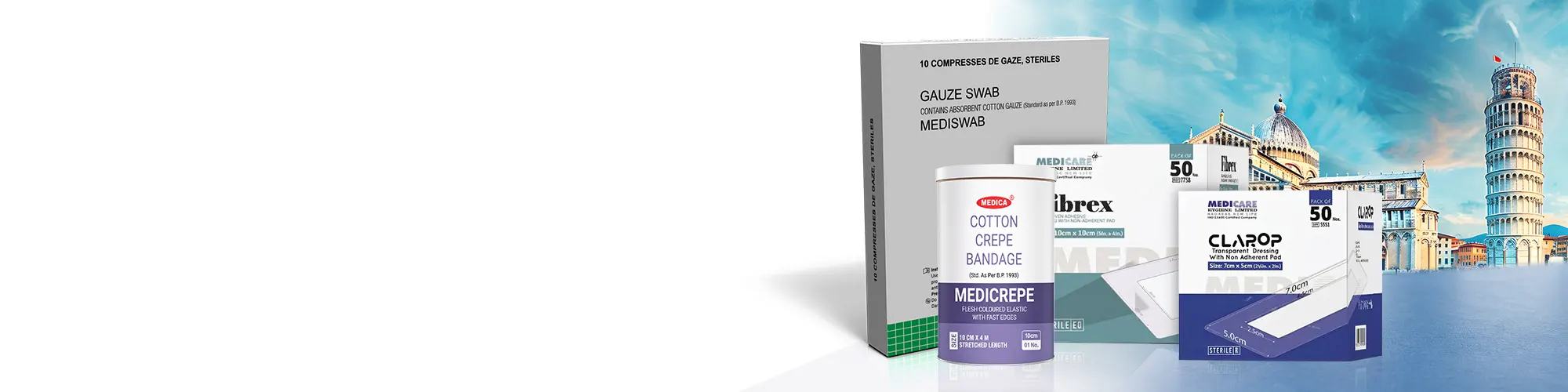 Medical dressing manufacturer and supplier to Italy